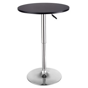 2 pcs Height Adjustable Round Bar Tables